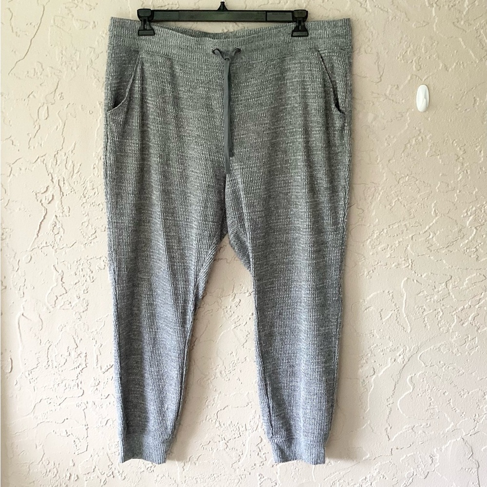 Sonoma Women’s  Pants Gray Drawstring Size XXL Stretch Cuff Hem